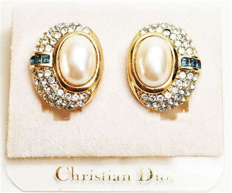 christian dior earrings studs|genuine christian dior earrings.